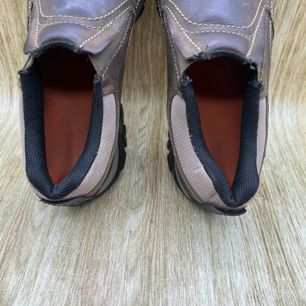 Merrell Moab Rover Men's Size 12 Kangaroo Brown Leather Slip On Vibram J21307